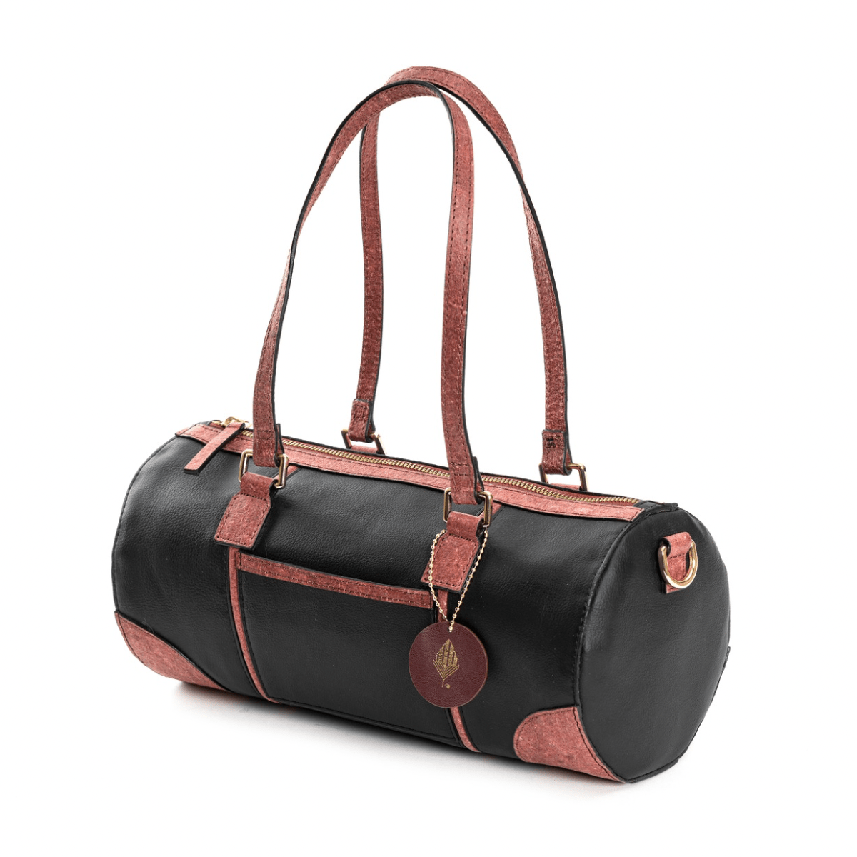 Salacia (Black & Madder Red) | Women's bag made with Apple Leather | Verified Sustainable by Brown Living™