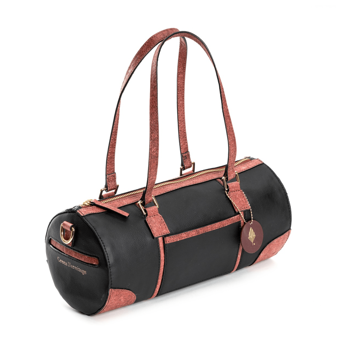 Salacia (Black & Madder Red) | Women's bag made with Apple Leather | Verified Sustainable by Brown Living™