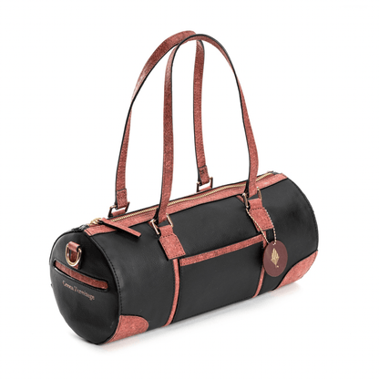 Salacia (Black & Madder Red) | Women's bag made with Apple Leather | Verified Sustainable by Brown Living™