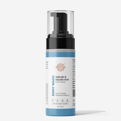 Salicylic & Glycolic Acid Foaming Body Wash | Acne Defence | Verified Sustainable by Brown Living™