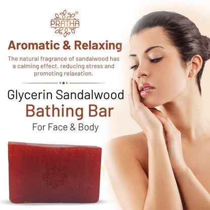 Sandalwood Glycerin Bathing Bar | Pack of 2 | Verified Sustainable by Brown Living™