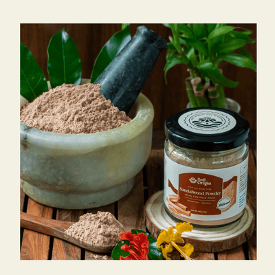 Sandalwood Powder | Face Pack | 80g – Face Pack on Brown Living™. SKU: SOPHSP00G080. Img 4.