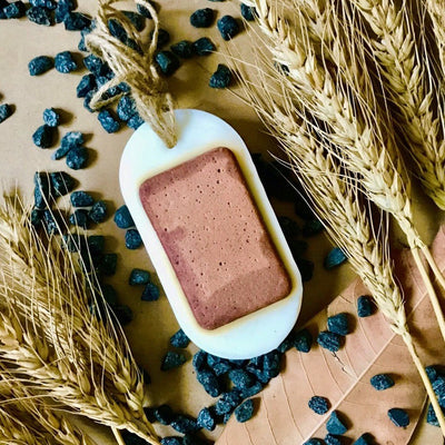 Sandalwood Vanilla fragrance - Red Claystone Closet Freshener – Candles & Fragrances on Brown Living™. SKU: BLSPGCSFSLV1. Img 1.