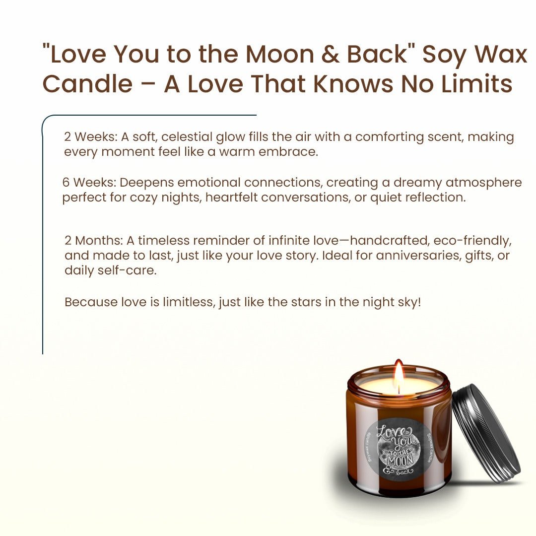 Scented Candle | Love You to the Moon - Romantic Aroma | Verified Sustainable by Brown Living™