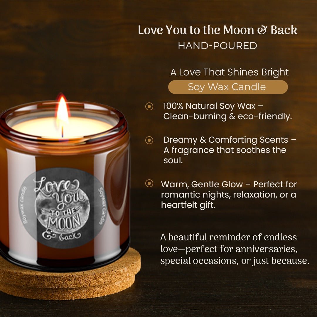 Scented Candle | Love You to the Moon - Romantic Aroma | Verified Sustainable by Brown Living™