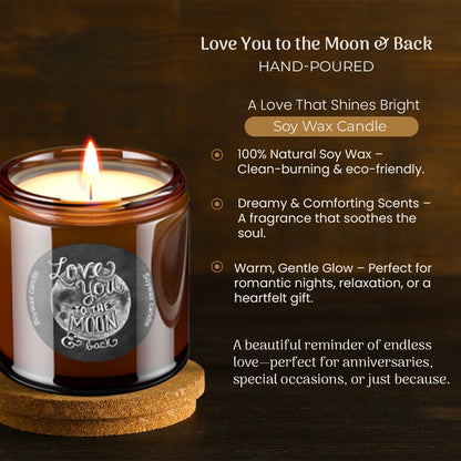 Scented Candle | Love You to the Moon - Romantic Aroma | Verified Sustainable by Brown Living™