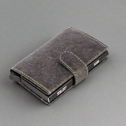 Scudo Slim Wallet - Cocos - Dark Grey | Made with Vegan coconut leather | Verified Sustainable by Brown Living™