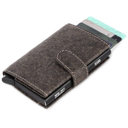 Scudo Slim Wallet - Cocos - Dark Grey | Made with Vegan coconut leather | Verified Sustainable by Brown Living™