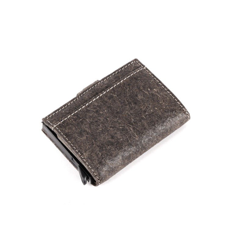 Scudo Slim Wallet - Cocos - Dark Grey | Made with Vegan coconut leather | Verified Sustainable by Brown Living™