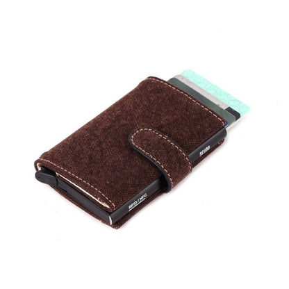 Scudo Slim Wallet - Fresco - Brown | Vegan Wallet | Made with canvas | Verified Sustainable by Brown Living™