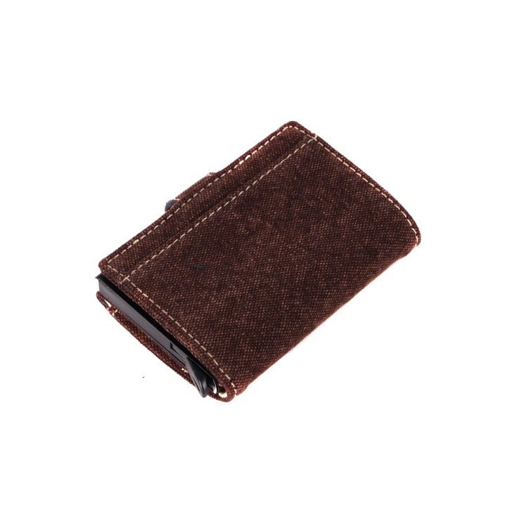 Scudo Slim Wallet - Fresco - Brown | Vegan Wallet | Made with canvas | Verified Sustainable by Brown Living™