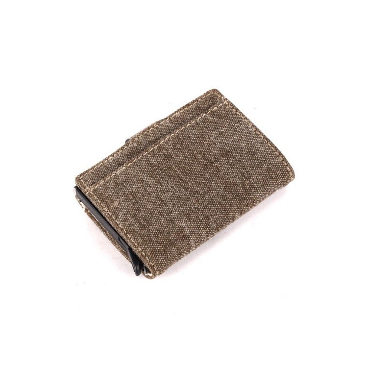 Scudo Slim Wallet - Fresco - Khaki | Vegan Wallet | Made with canvas | Verified Sustainable by Brown Living™