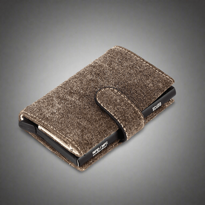 Scudo Slim Wallet - Fresco - Khaki | Vegan Wallet | Made with canvas | Verified Sustainable by Brown Living™