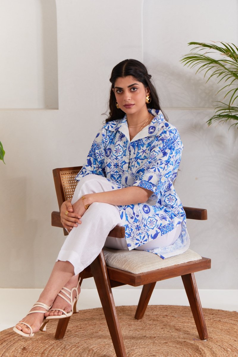 Sea Breeze Kurta | Verified Sustainable by Brown Living™