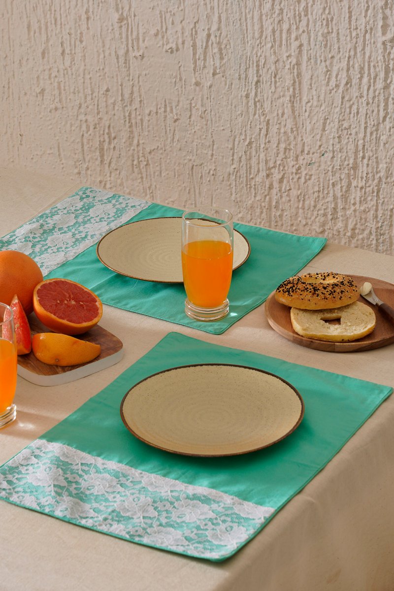 Sea Green Placemats (Set of 6) | Verified Sustainable by Brown Living™