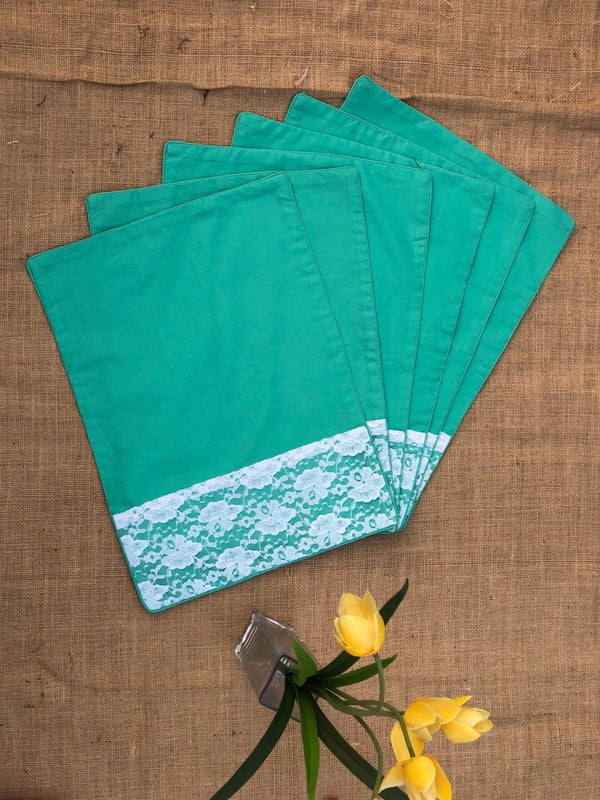 Sea Green Placemats (Set of 6) | Verified Sustainable by Brown Living™