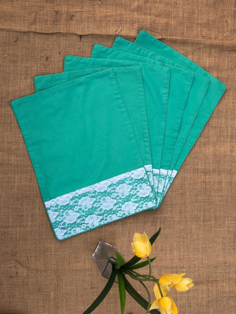 Sea Green Placemats (Set of 6) | Verified Sustainable by Brown Living™