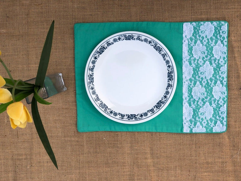 Sea Green Placemats (Set of 6) | Verified Sustainable by Brown Living™