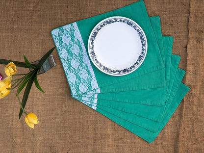 Sea Green Placemats (Set of 6) | Verified Sustainable by Brown Living™