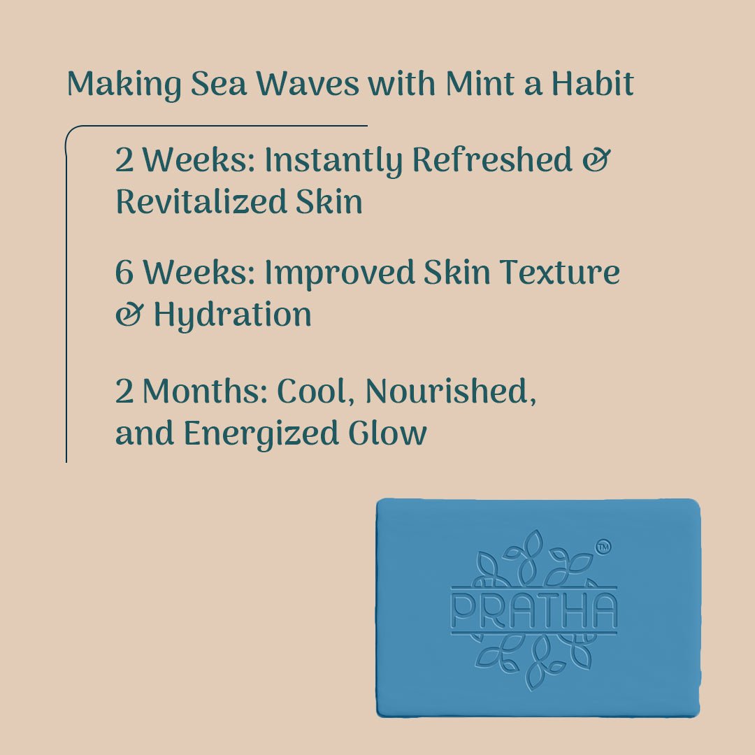 Sea Waves with Mint | Cold Process Handmade Soap | Verified Sustainable by Brown Living™