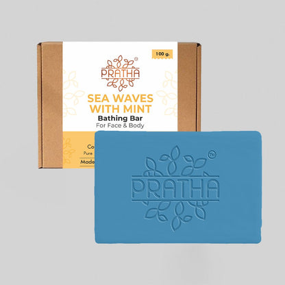 Sea Waves with Mint | Cold Process Handmade Soap | Verified Sustainable by Brown Living™