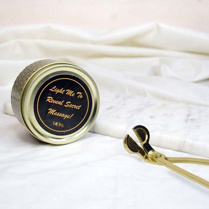 Secret Messege Scented Tin Candle | Verified Sustainable by Brown Living™