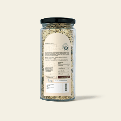 Seed Mix | 4 - in - 1 | Raw| Fiber & Protein - Rich | 250g | Verified Sustainable by Brown Living™