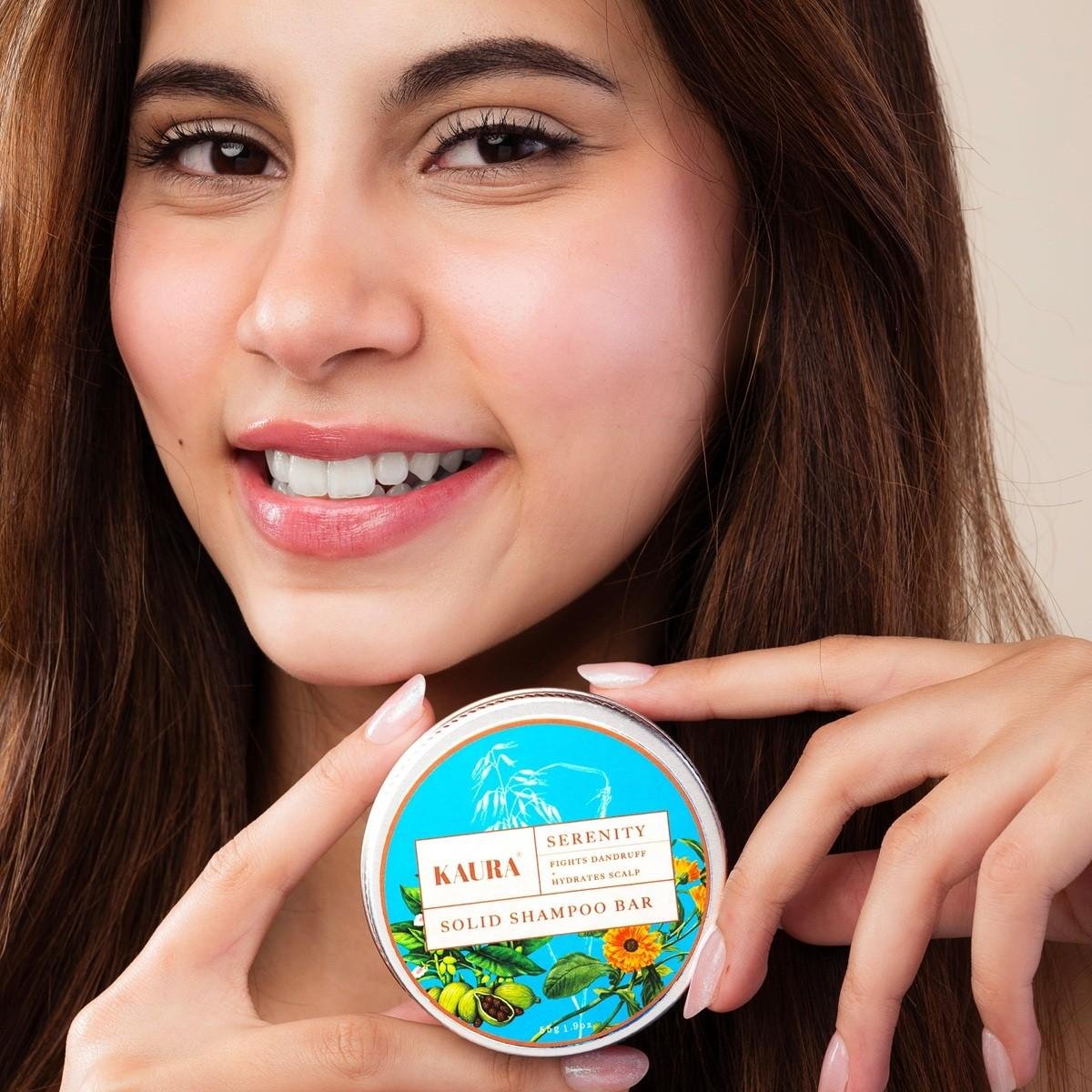 Serenity Solid Shampoo Bar with Herbal Calmness – 55g | Verified Sustainable by Brown Living™