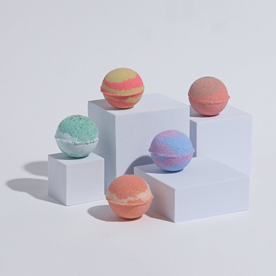 Set of 6 Assorted Pedicure Bombs - At Home Foot Spa | Verified Sustainable by Brown Living™