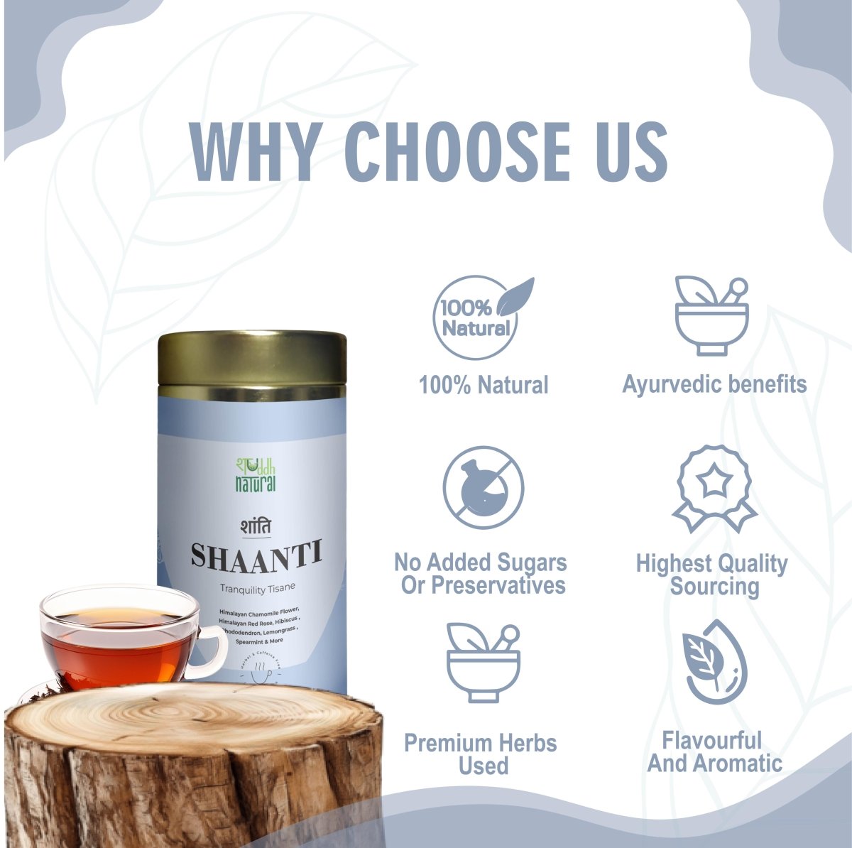 Shaanti I Floral TisaneI - 30 Cups | Verified Sustainable by Brown Living™