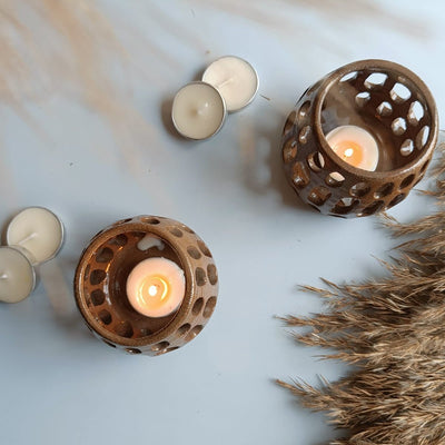 Shadow & Light Lantern Set – Candles & Fragrances on Brown Living™. SKU: CTH2. Img 2.