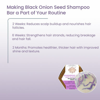 Shampoo Bar | Black Onion Seed | Anti Dandruff | Verified Sustainable by Brown Living™