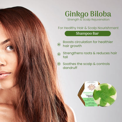 Shampoo bar - Ginkgo Biloba , Shatavari | Anti Hair loss | Verified Sustainable by Brown Living™