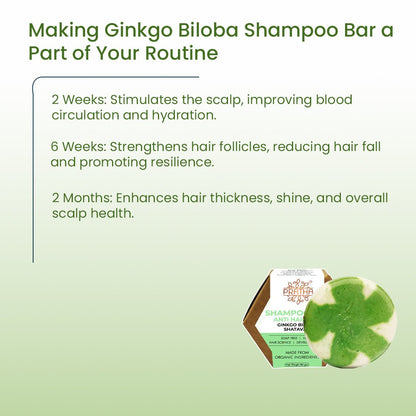 Shampoo bar - Ginkgo Biloba , Shatavari | Anti Hair loss | Verified Sustainable by Brown Living™