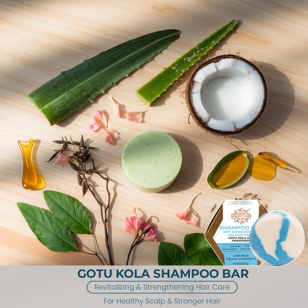 Shampoo Bar | Gotu Kola, Fenugreek | For Dry, Colored & Damaged Hair | Verified Sustainable by Brown Living™