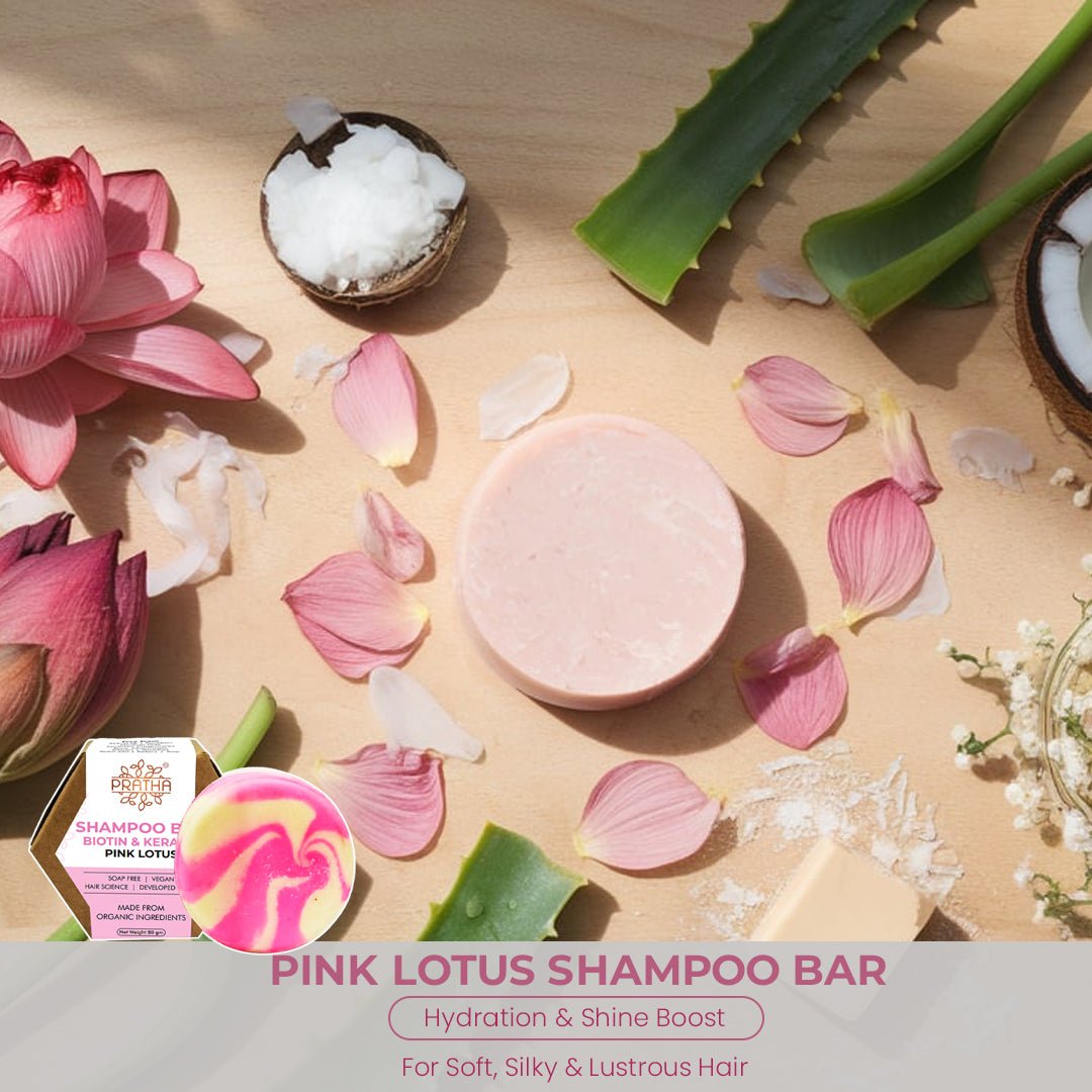 Shampoo Bar – Pink Lotus | For Long Healthy Hair | Verified Sustainable by Brown Living™