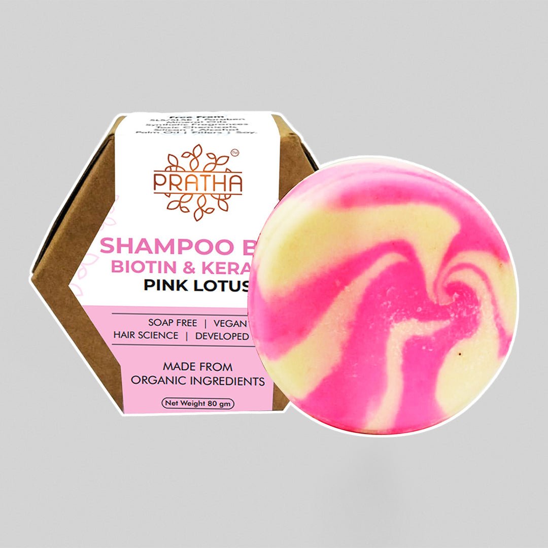 Shampoo Bar – Pink Lotus | For Long Healthy Hair | Verified Sustainable by Brown Living™