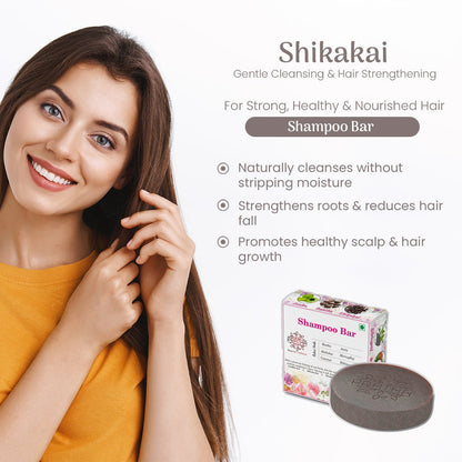 Shampoo Bar | Shikakai, Reetha, Amala, Bhrujngaraj, Coconut Milk, Hibiscus | Verified Sustainable by Brown Living™