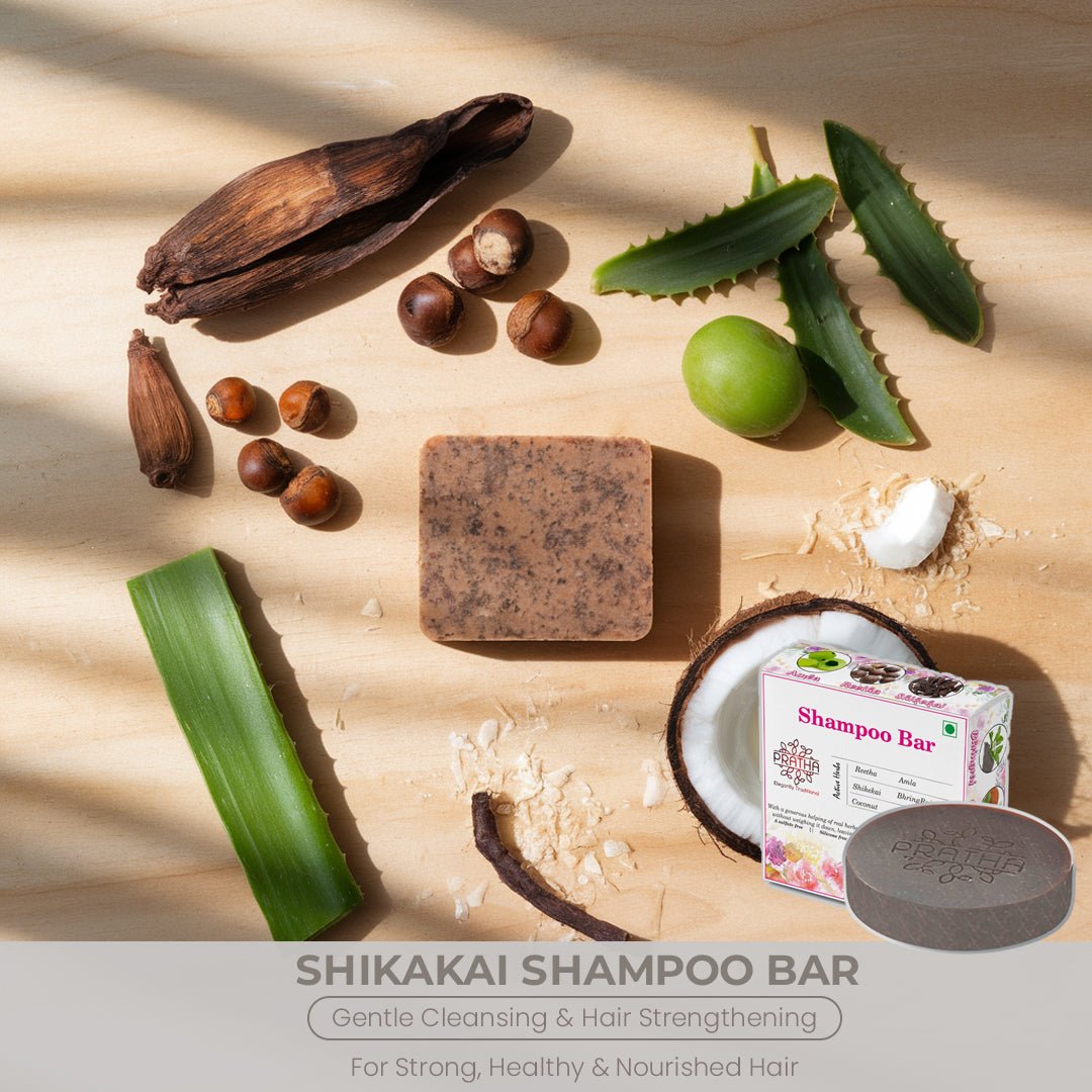 Shampoo Bar | Shikakai, Reetha, Amala, Bhrujngaraj, Coconut Milk, Hibiscus | Verified Sustainable by Brown Living™