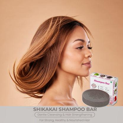 Shampoo Bar | Shikakai, Reetha, Amala, Bhrujngaraj, Coconut Milk, Hibiscus | Verified Sustainable by Brown Living™