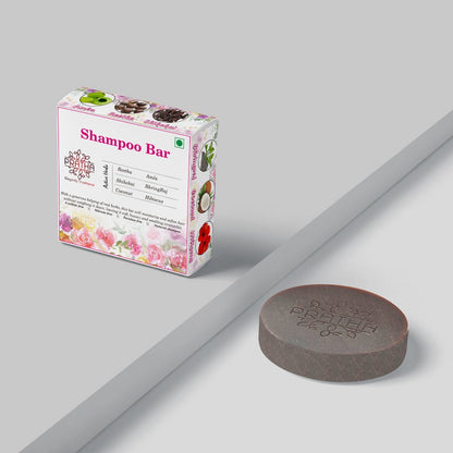 Shampoo Bar | Shikakai, Reetha, Amala, Bhrujngaraj, Coconut Milk, Hibiscus | Verified Sustainable by Brown Living™