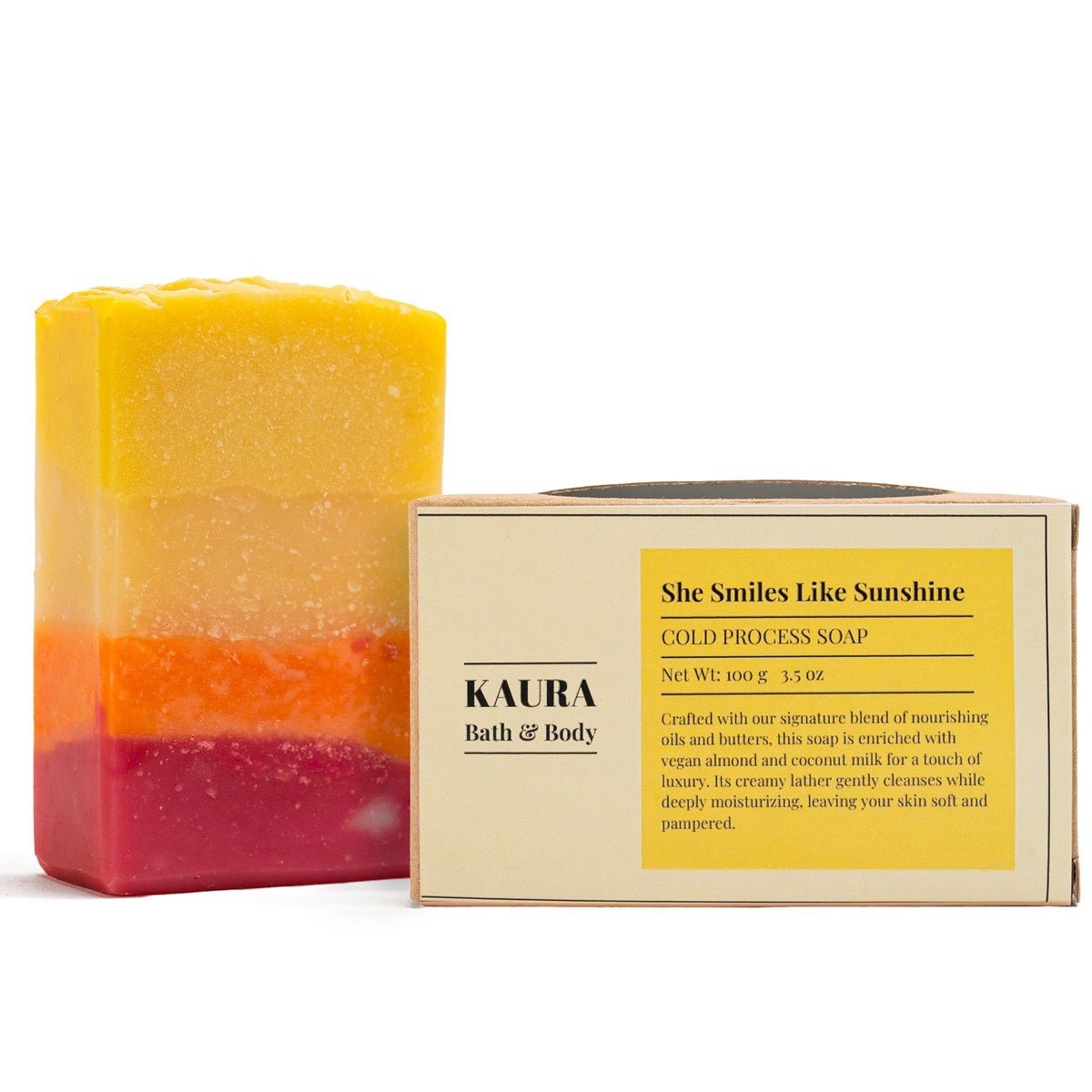 She Smiles Like Sunshine Natural Floral Soap – 100g | Verified Sustainable by Brown Living™