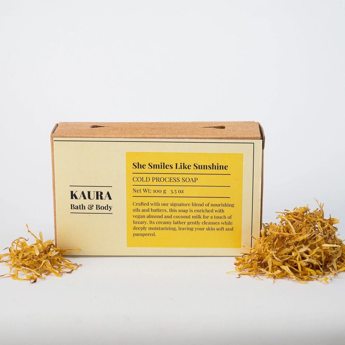 She Smiles Like Sunshine Natural Floral Soap – 100g | Verified Sustainable by Brown Living™