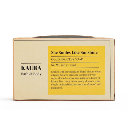 She Smiles Like Sunshine Natural Floral Soap – 100g | Verified Sustainable by Brown Living™
