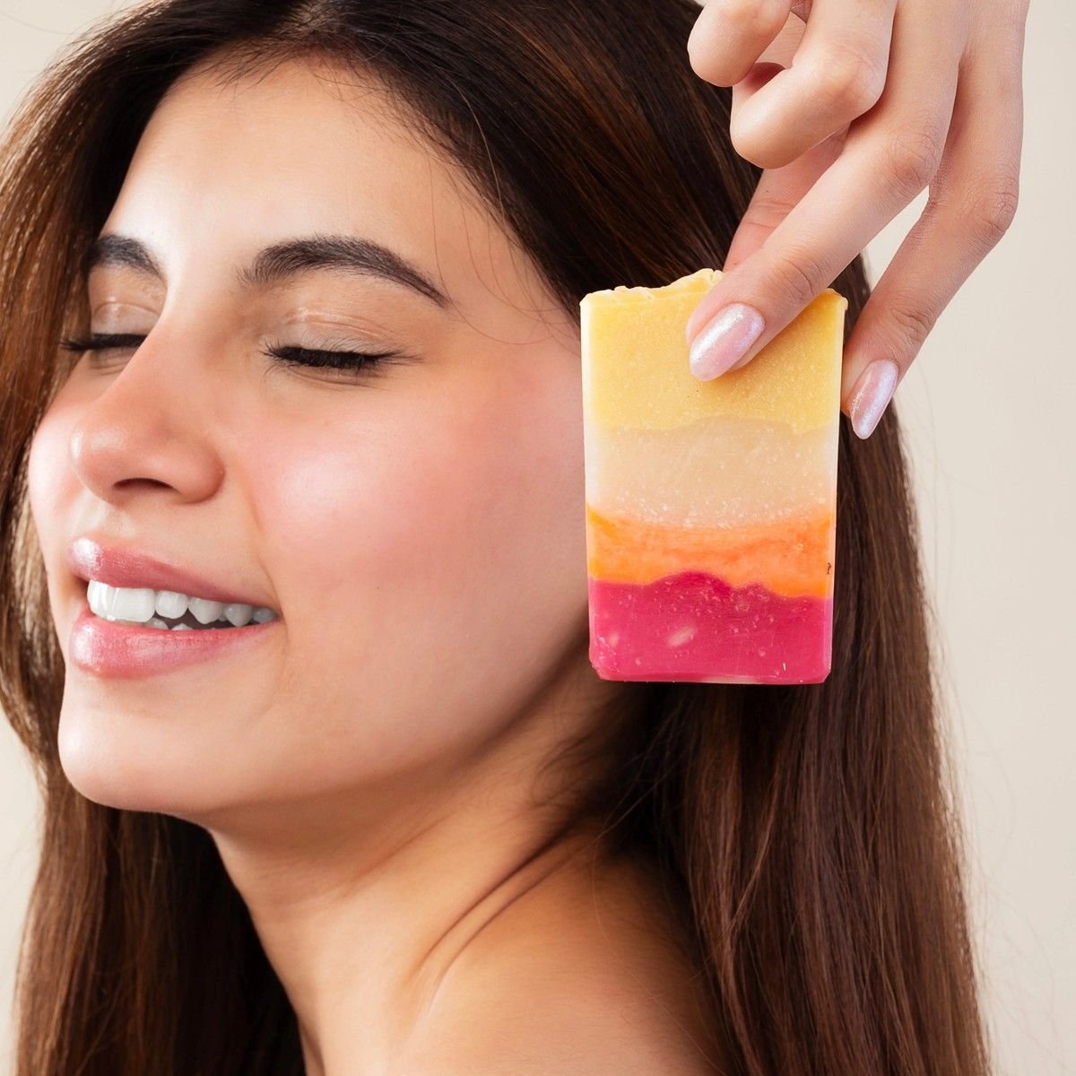 She Smiles Like Sunshine Natural Floral Soap – 100g | Verified Sustainable by Brown Living™
