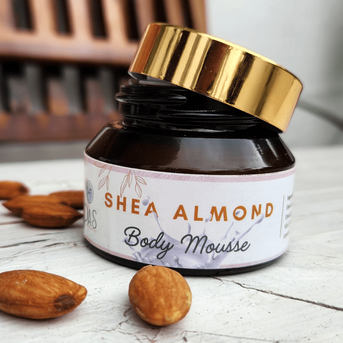 Shea Almond Body Mousse - For Dry Skin - 50g – Body Lotion by Oas Organics available on Brown Living™. . SKU: SA - BM - 50. Img 2.