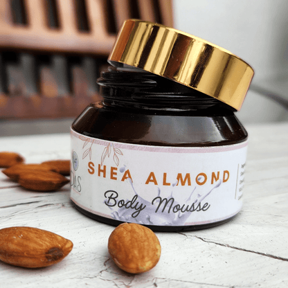 Shea Almond Body Mousse - For Dry Skin - 50g – Body Lotion by Oas Organics available on Brown Living™. . SKU: SA - BM - 50. Img 2.