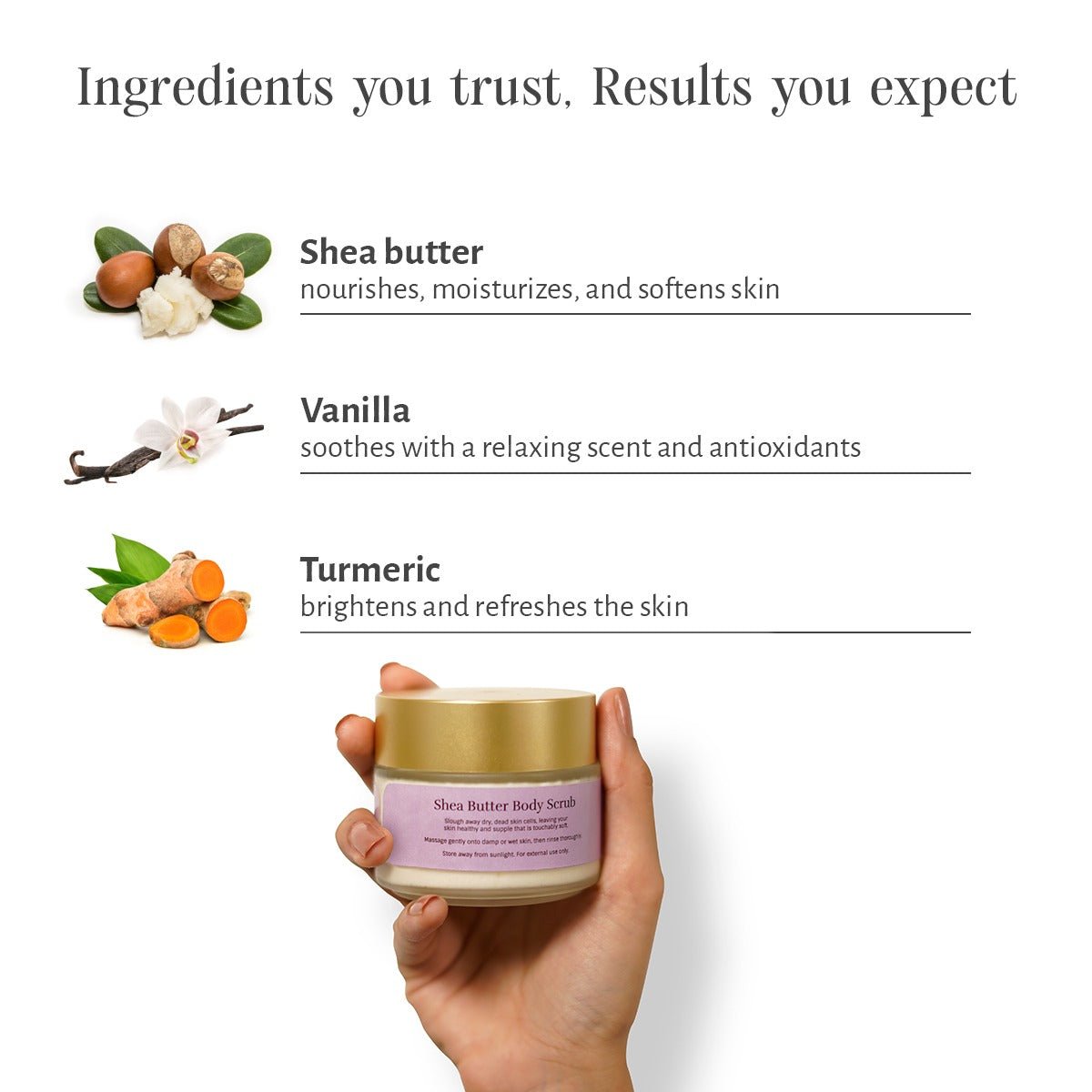 Shea Butter Scrub 70gm - Exfoliation | Verified Sustainable by Brown Living™