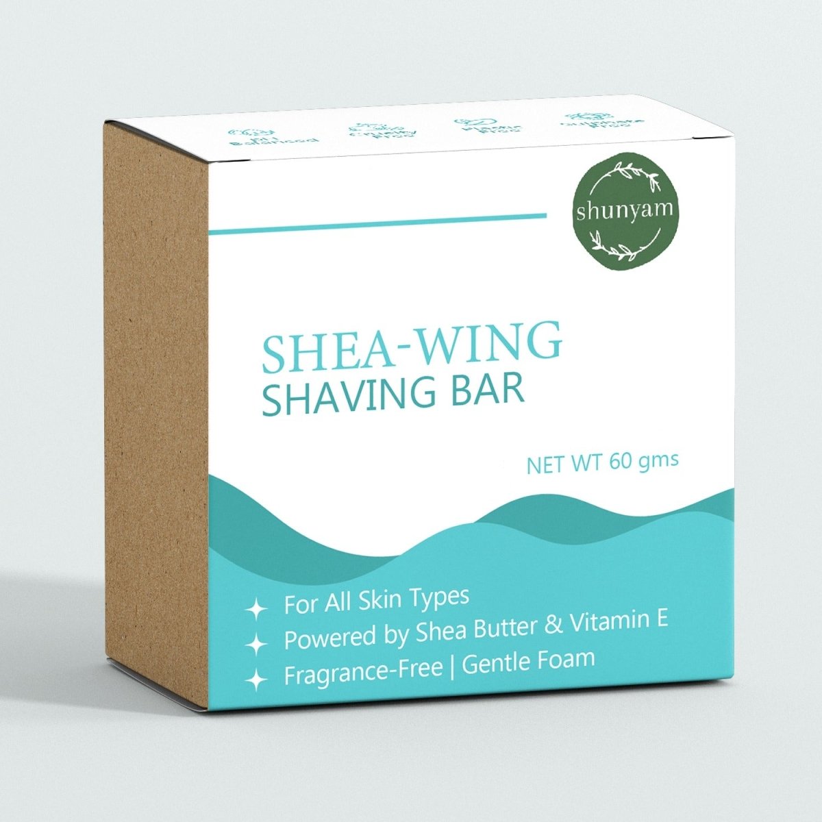 Shea - Wing Shaving Bar | 60 gm | for Men and Women | Verified Sustainable by Brown Living™