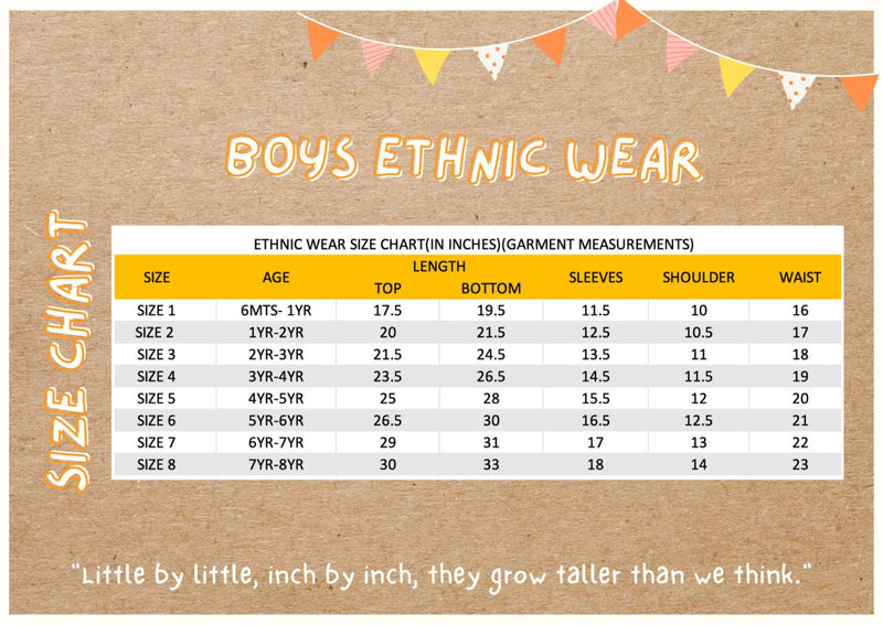 Shimmering Butterfly - Boys Ethnic Wear | Verified Sustainable by Brown Living™